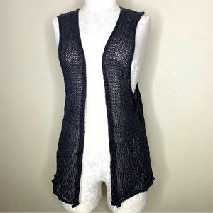 ESKANDAR Open Knit Vest